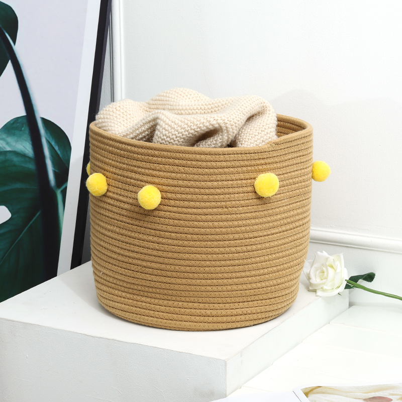 Nordic Storage Home Toys Creative Cotton Rope Storage Baskets Dirty Clothes Storage Basket Children's Storage Cotton Rope Basket Nordic Storage Home Toys Creative Cotton Rope Storage Baskets Dirty Clothes Storage Basket Children's Storage Cotton Rope Basket