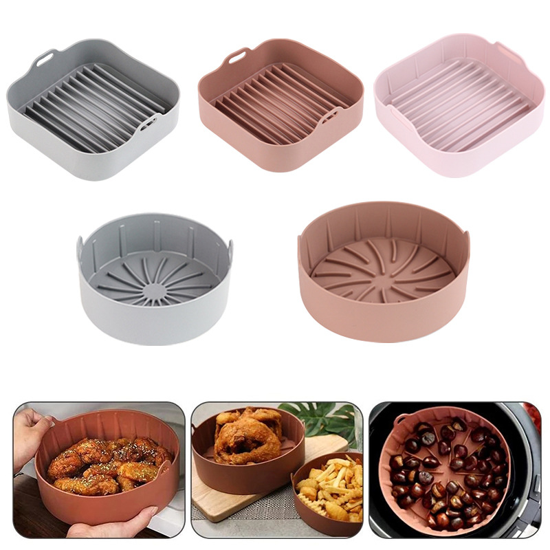 New Air Fryer Silicone Barbecue Plate Multifunctional Silicone Pad Instant Pot Accessories