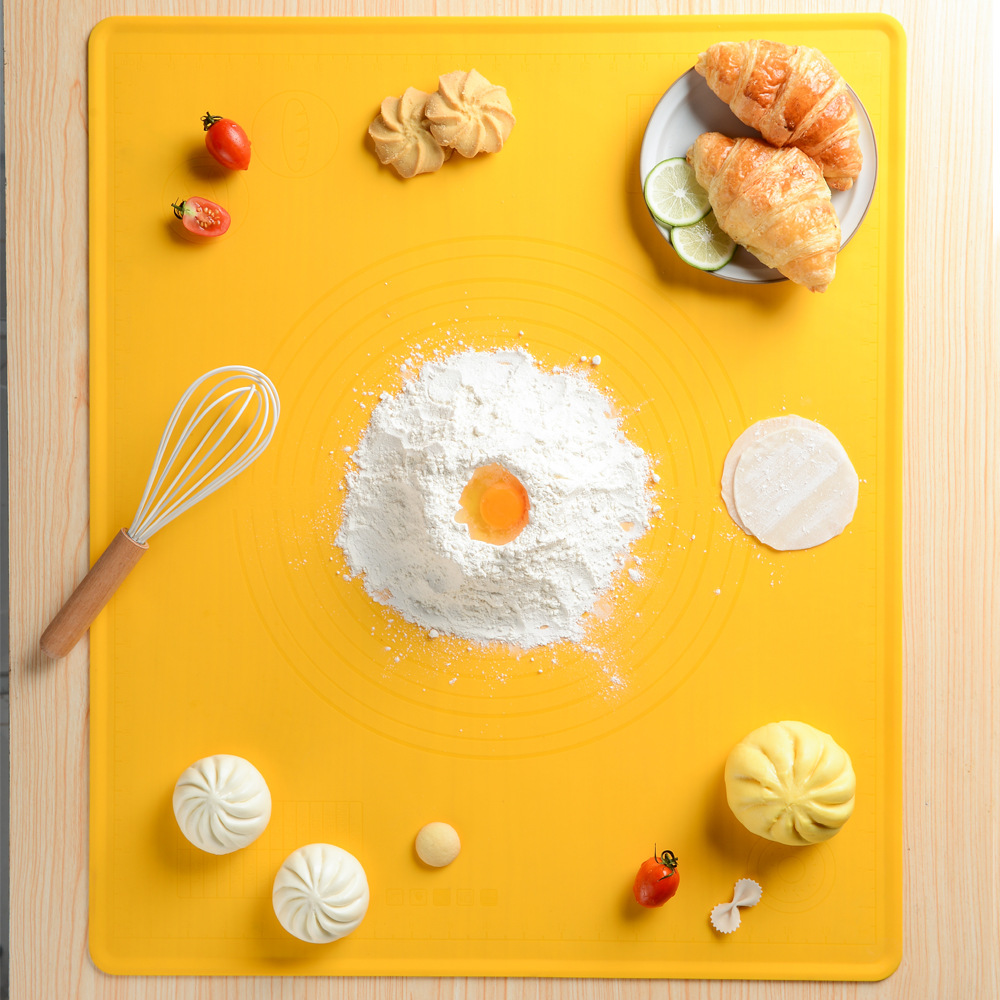 Silicone Dough Kneading Tagliolini Cutter Rolling Pin Three-Piece Food Grade Silica Gel Pad Baking Tool Baking Mat