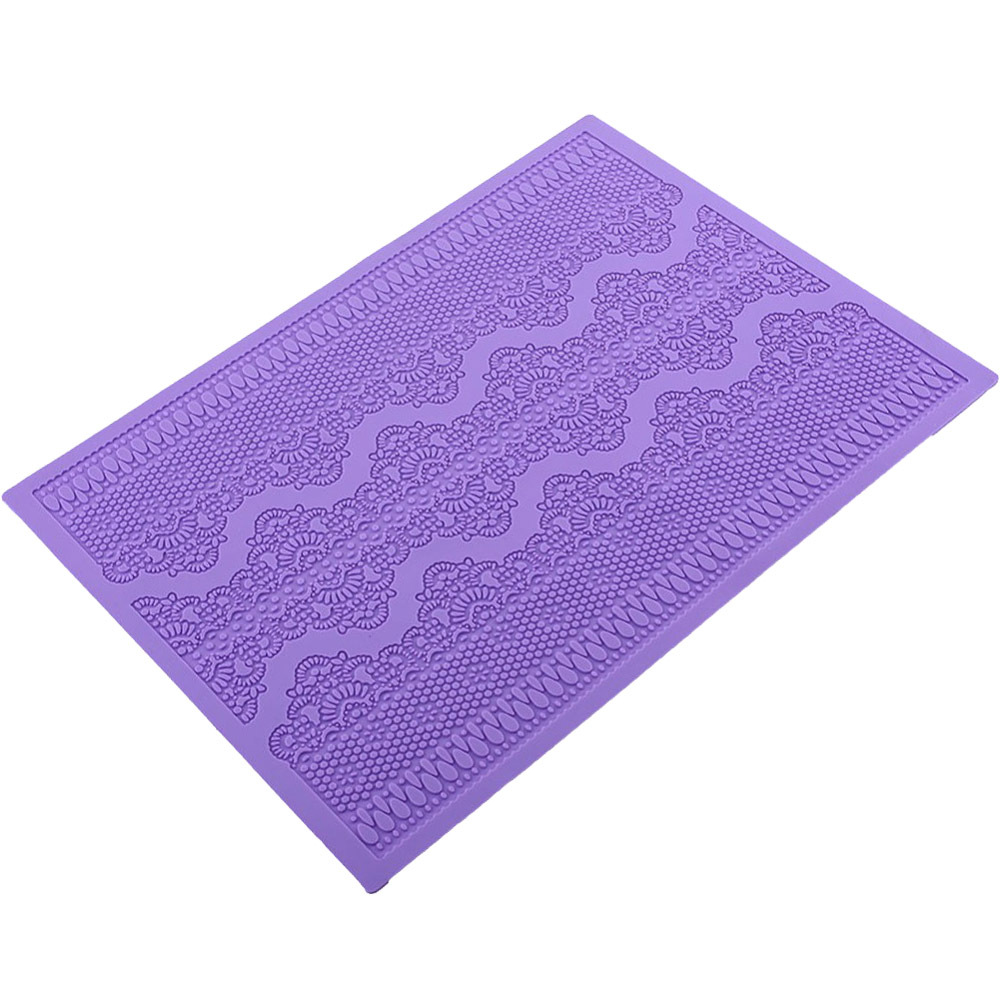 Fondant Lace Pad Lace Silica Gel Pad Cake Lace Decoration Lace Mold Silicone Fondant Mould Baking Fondant Lace Pad Lace Silica Gel Pad Cake Lace Decoration Lace Mold Silicone Fondant Mould Baking