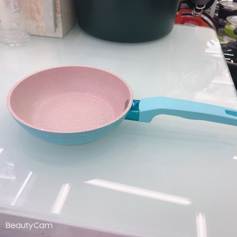 Marble small frying pan non-stick induction cooker open fire universal baby auxiliary cooking pan