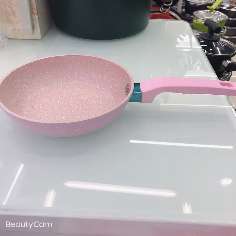 Marble small frying pan non-stick induction cooker open fire universal baby auxiliary cooking pan Marble small frying pan non-stick induction cooker open fire universal baby auxiliary cooking pan