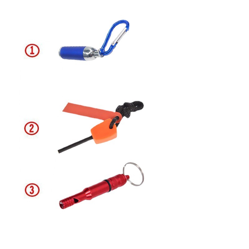 Outdoor Camping Set Civil Air Defense Combat Readiness Emergency Survival Equipment SOS Tool Box Fire Stick Compass Flashlight