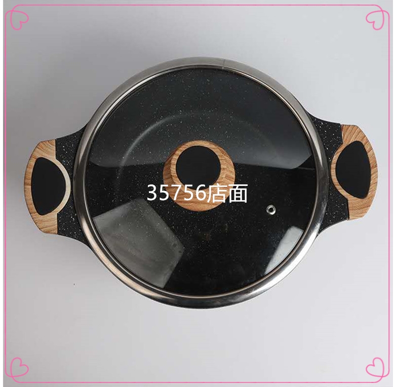 Spot Supply Korean Maite Stone Non-Stick Pot Soup Pot Braised Pot Induction Cooker Open Fire General 28cm