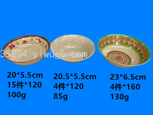 Melamine Stock Pottery-like Ceramic Decals Tableware Melamine Bowl Running Rivers and Lakes Stall Hot Sale Can Be Sold by Ton Melamine Stock Pottery-like Ceramic Decals Tableware Melamine Bowl Running Rivers and Lakes Stall Hot Sale Can Be Sold by Ton