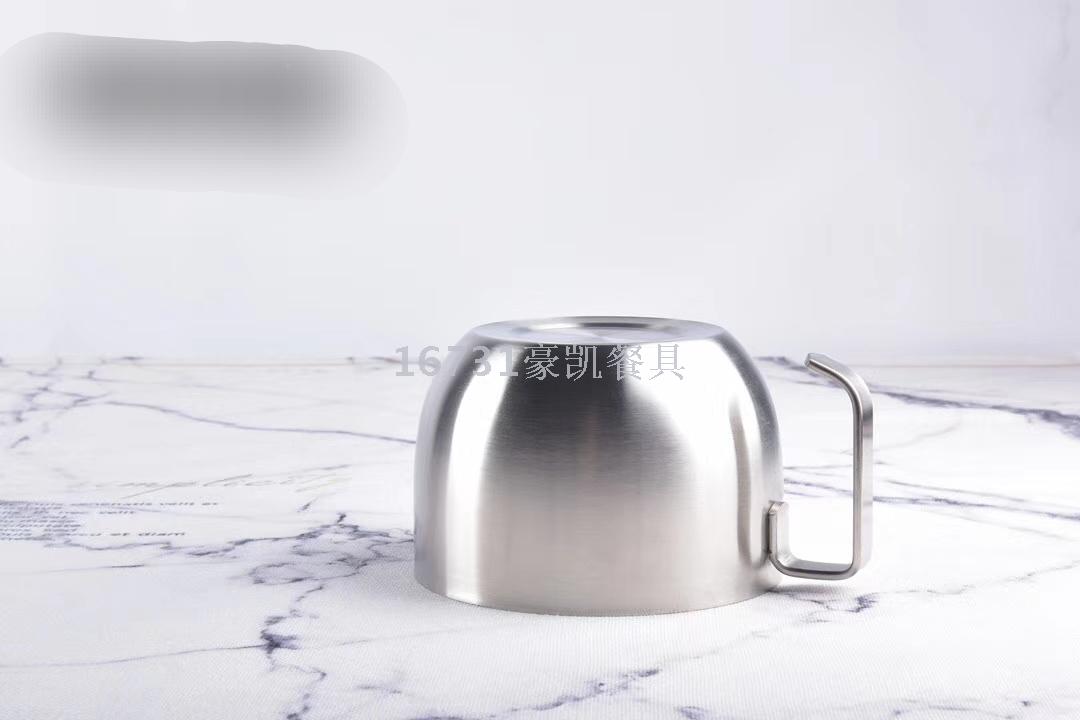 304 Stainless Steel Double-Layer Insulated Fast Food Cup Compartment Fast Food Bowl