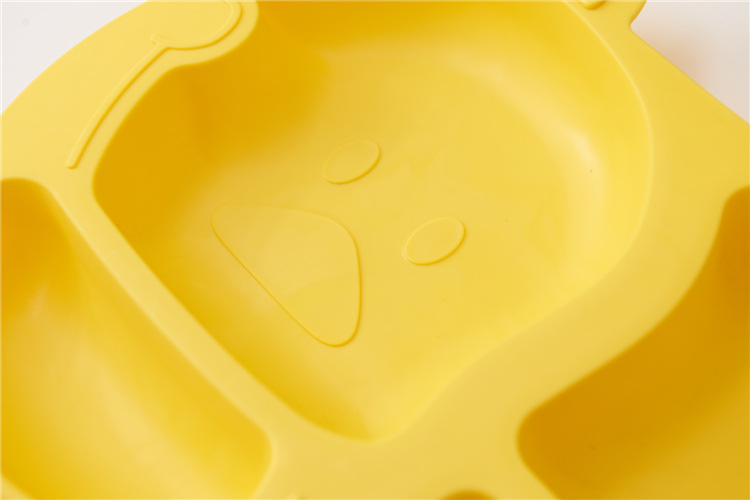 Children's Dinner Plate Kindergarten Grid Small Yellow Duck Tableware Cartoon Gift Tableware Household Creative Baby Solid Food Bowl Children's Dinner Plate Kindergarten Grid Small Yellow Duck Tableware Cartoon Gift Tableware Household Creative Baby Solid Food Bowl