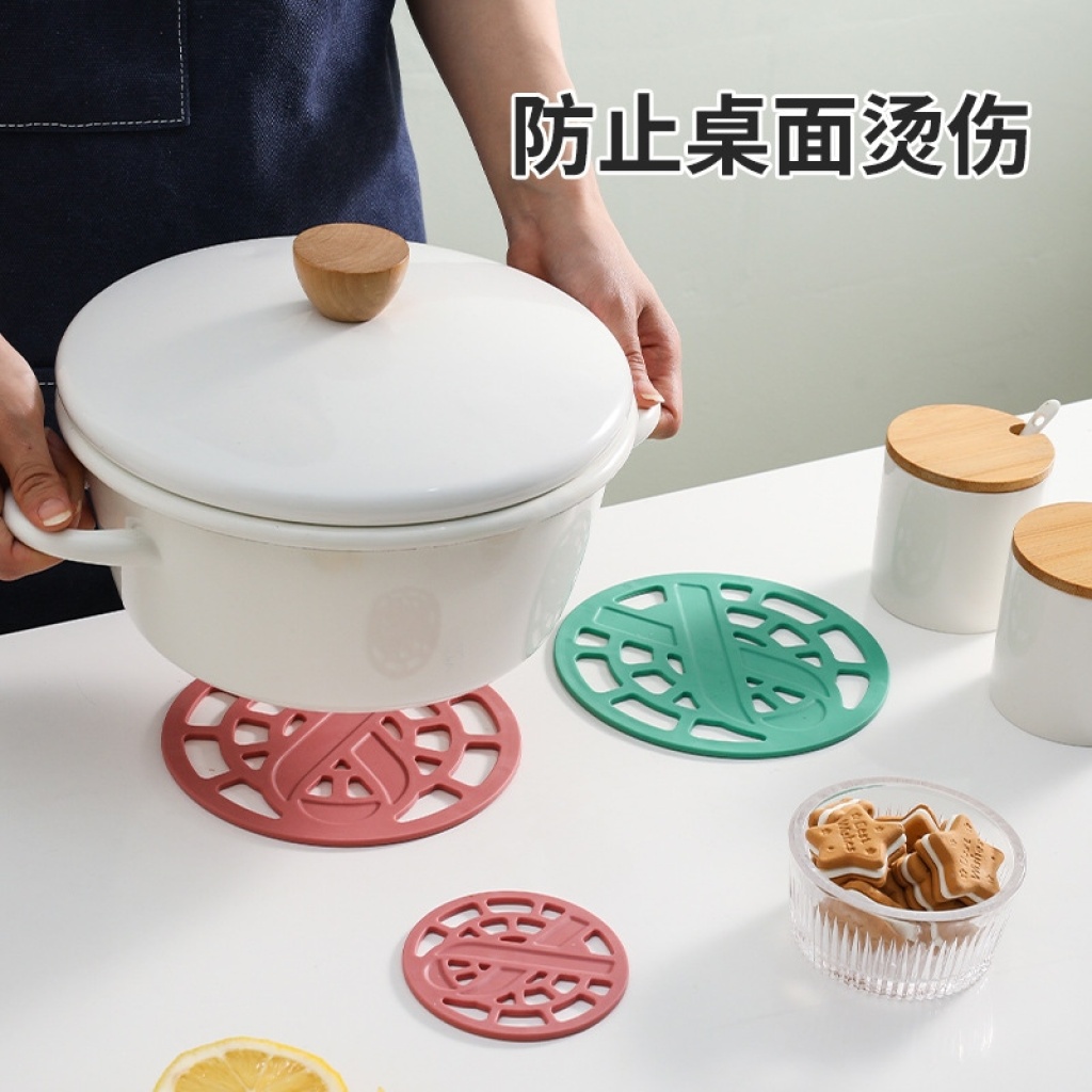 Heat Proof Mat Nordic Soft Silicone Cup Mat Kitchen Supplies Dining Table Cushion Grid Modeling Teacup Mat Creative Bowl Placemat