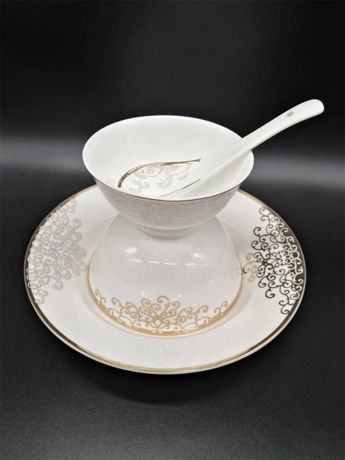 Ceramic bowl porcelain bowl bowl in Jingdezhen set bone china tableware ceramic tableware Ceramic bowl porcelain bowl bowl in Jingdezhen set bone china tableware ceramic tableware