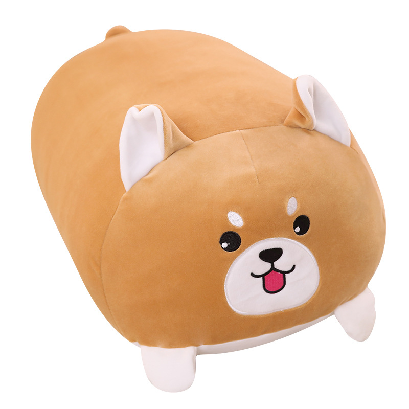Internet Celebrity Cushion down Cotton Strip Afternoon Nap Pillow Frog Shiba Inu Cat Doll Plush Toy Bolster Removable and Washable
