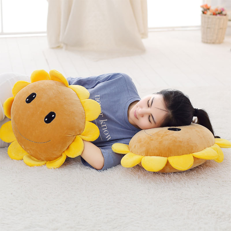 Sunflower Bolster Sunflower Hand Warmers Intervention Cushion Sunshine Smiling Face Activity Afternoon Nap Pillow Gift Customization