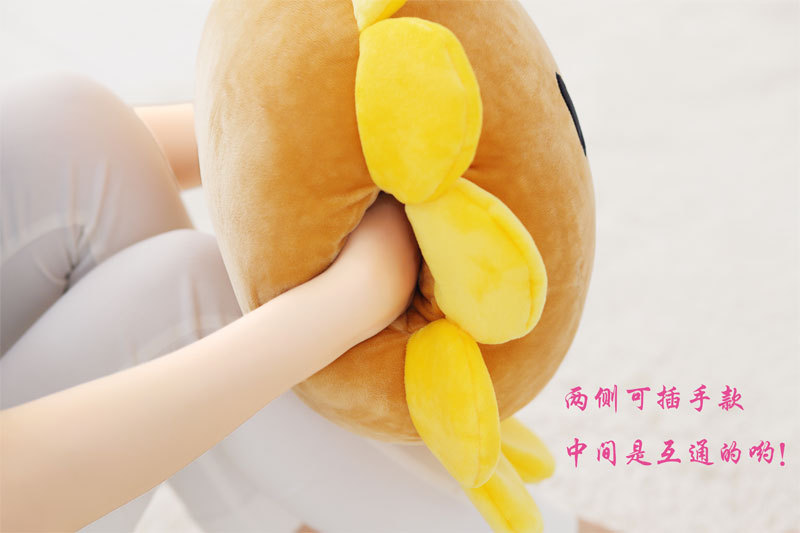 Sunflower Bolster Sunflower Hand Warmers Intervention Cushion Sunshine Smiling Face Activity Afternoon Nap Pillow Gift Customization