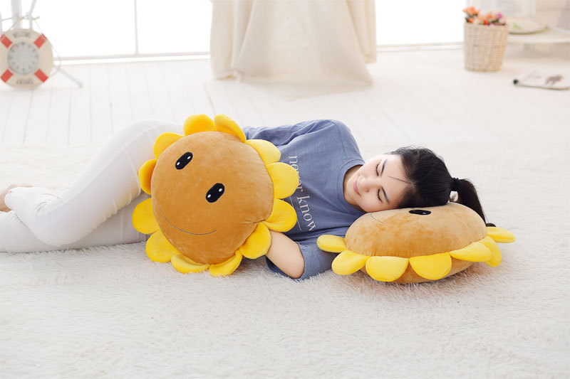 Sunflower Bolster Sunflower Hand Warmers Intervention Cushion Sunshine Smiling Face Activity Afternoon Nap Pillow Gift Customization
