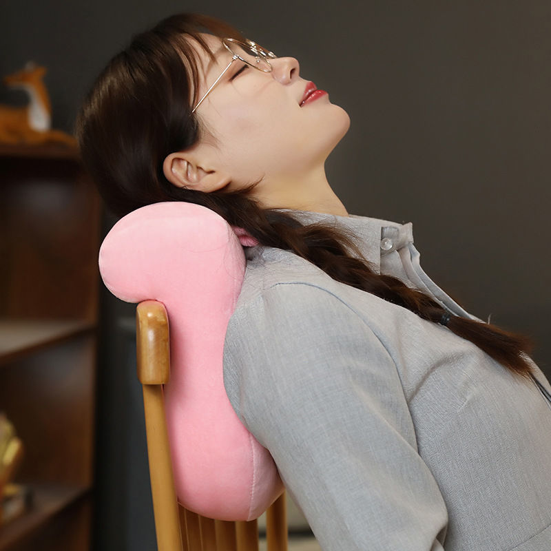 Cute Office Siesta Pillow Work Stomach Sleeping on Desk Sleeping Pillow Nap Pillow Student Breathable Lying Bolster Artifact