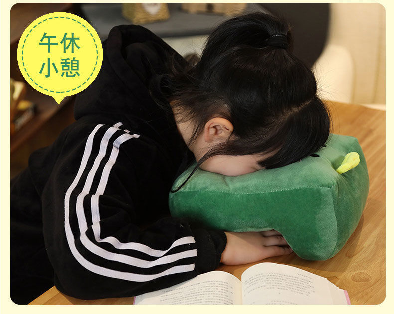 Cute Office Siesta Pillow Work Stomach Sleeping on Desk Sleeping Pillow Nap Pillow Student Breathable Lying Bolster Artifact