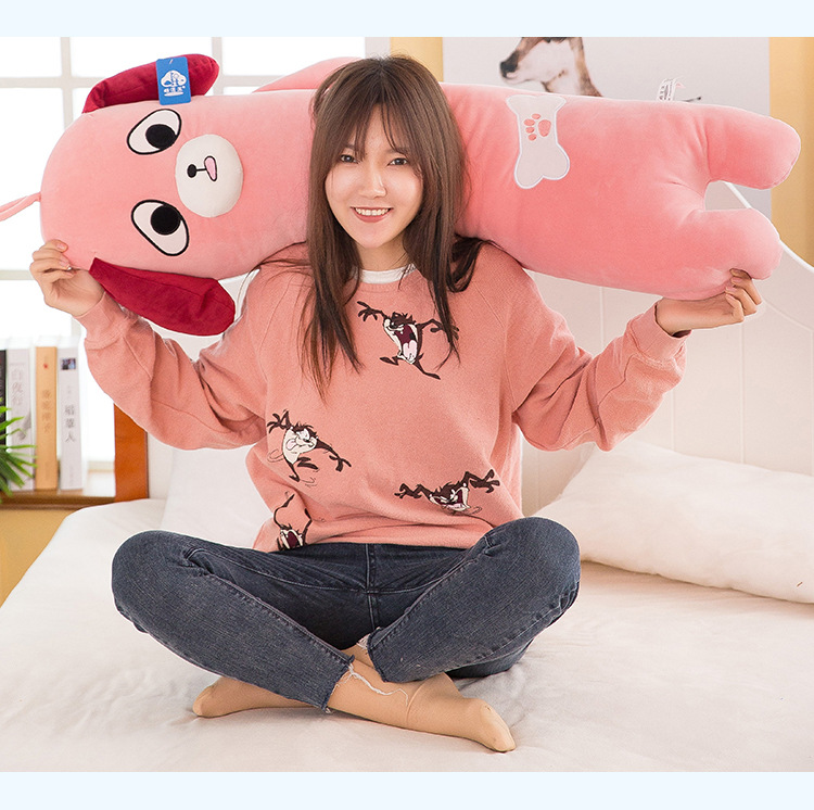 Genuine Innocent Dog Doll Big Eyes Dog Plush Toy down Cotton Sleeping Cylinder Bolster Factory Supply Genuine Innocent Dog Doll Big Eyes Dog Plush Toy down Cotton Sleeping Cylinder Bolster Factory Supply