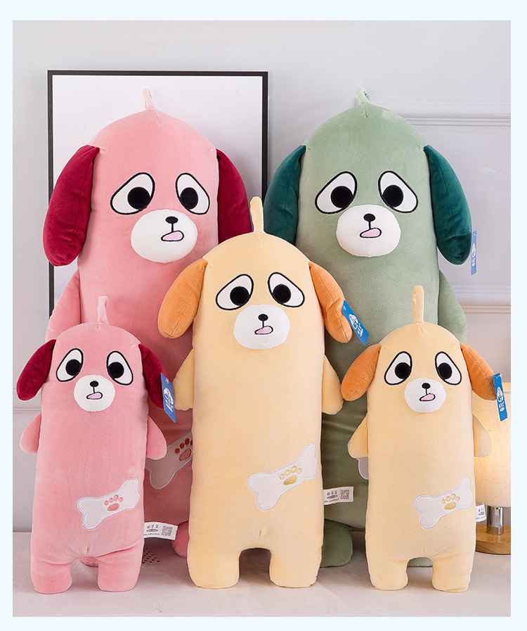 Genuine Innocent Dog Doll Big Eyes Dog Plush Toy down Cotton Sleeping Cylinder Bolster Factory Supply Genuine Innocent Dog Doll Big Eyes Dog Plush Toy down Cotton Sleeping Cylinder Bolster Factory Supply