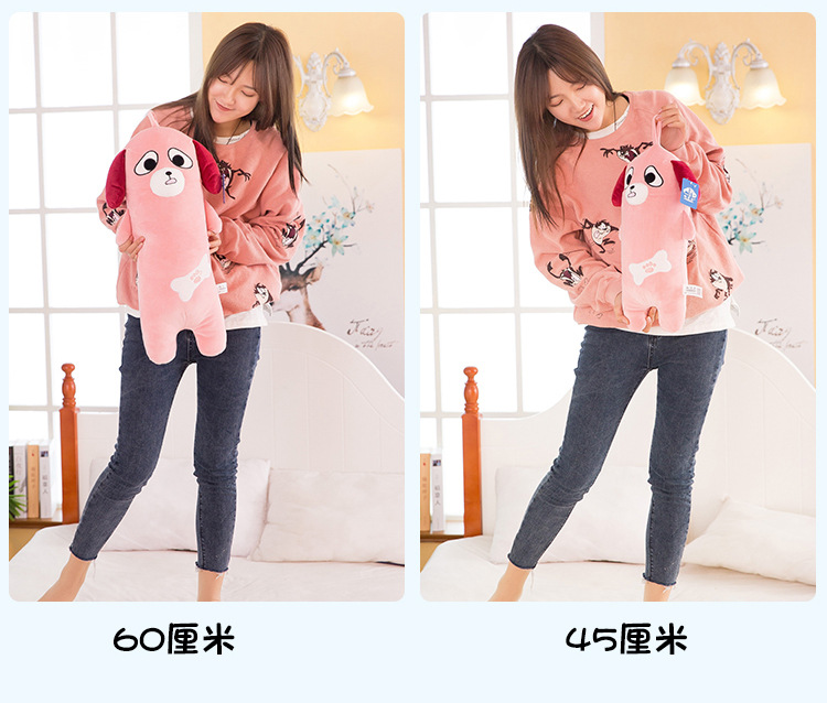 Genuine Innocent Dog Doll Big Eyes Dog Plush Toy down Cotton Sleeping Cylinder Bolster Factory Supply Genuine Innocent Dog Doll Big Eyes Dog Plush Toy down Cotton Sleeping Cylinder Bolster Factory Supply