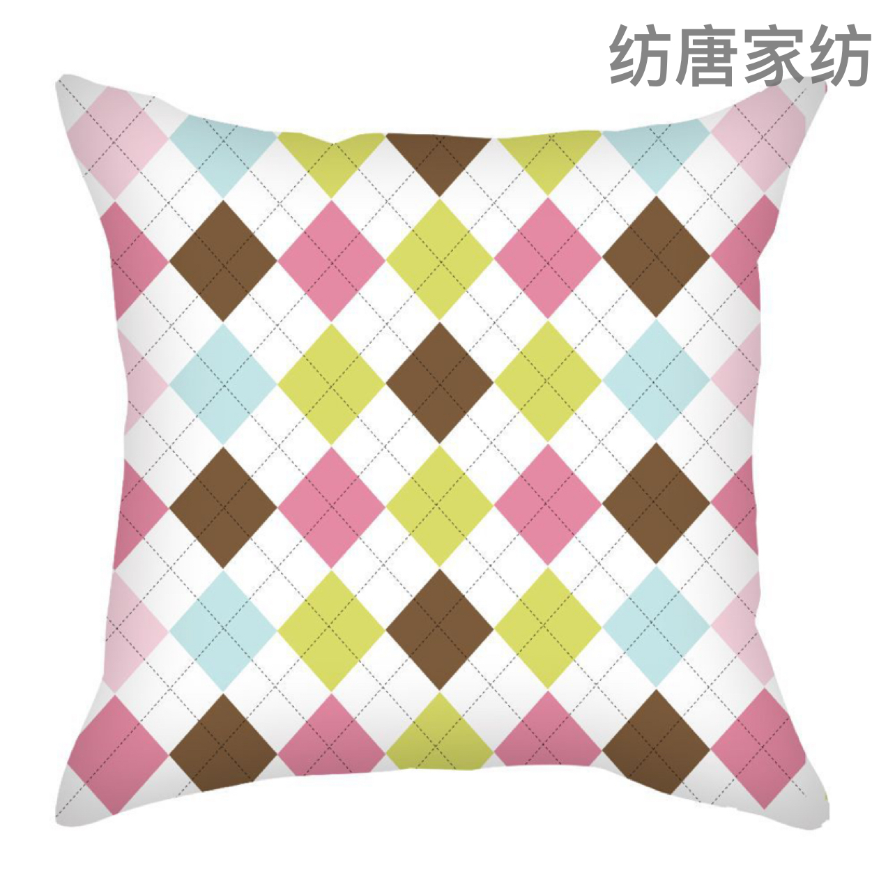 Nordic Simple Color Geometric Plaid Short Velvet Pillow Cover Wholesale Striped Geling Bolster Home Sofa Cushion Cover