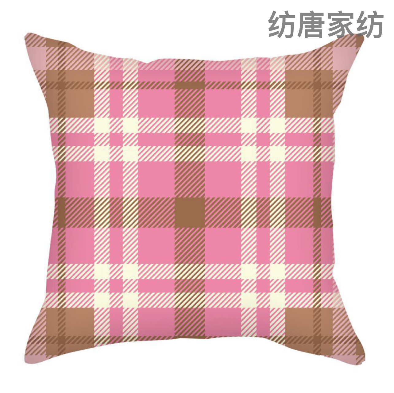 Nordic Simple Color Geometric Plaid Short Velvet Pillow Cover Wholesale Striped Geling Bolster Home Sofa Cushion Cover