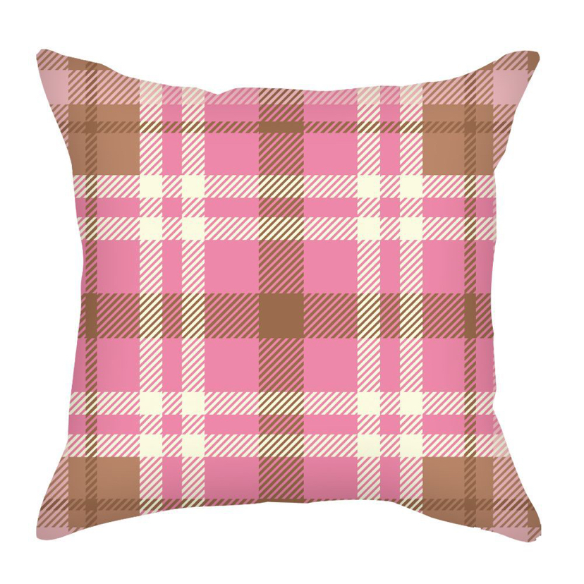 Nordic Simple Color Geometric Plaid Short Velvet Pillow Cover Wholesale Striped Geling Bolster Home Sofa Cushion Cover