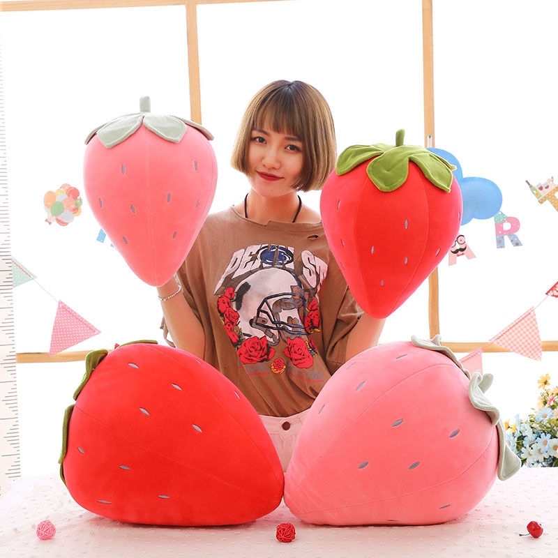 Big Strawberry Bolster Ragdoll Pineapple Cute Pink Large-Sized Ins Girl Girl Heart Lazy Fruit and Vegetables