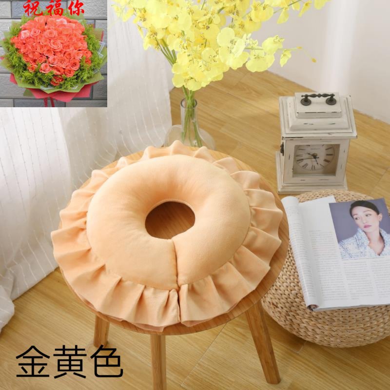 Short Plush U-Shaped Face Pillow Massage Pillow Massage Beauty Salon Pillow Cervical Spine Comfortable Bolster Removable and Washable Pillow Special Offer