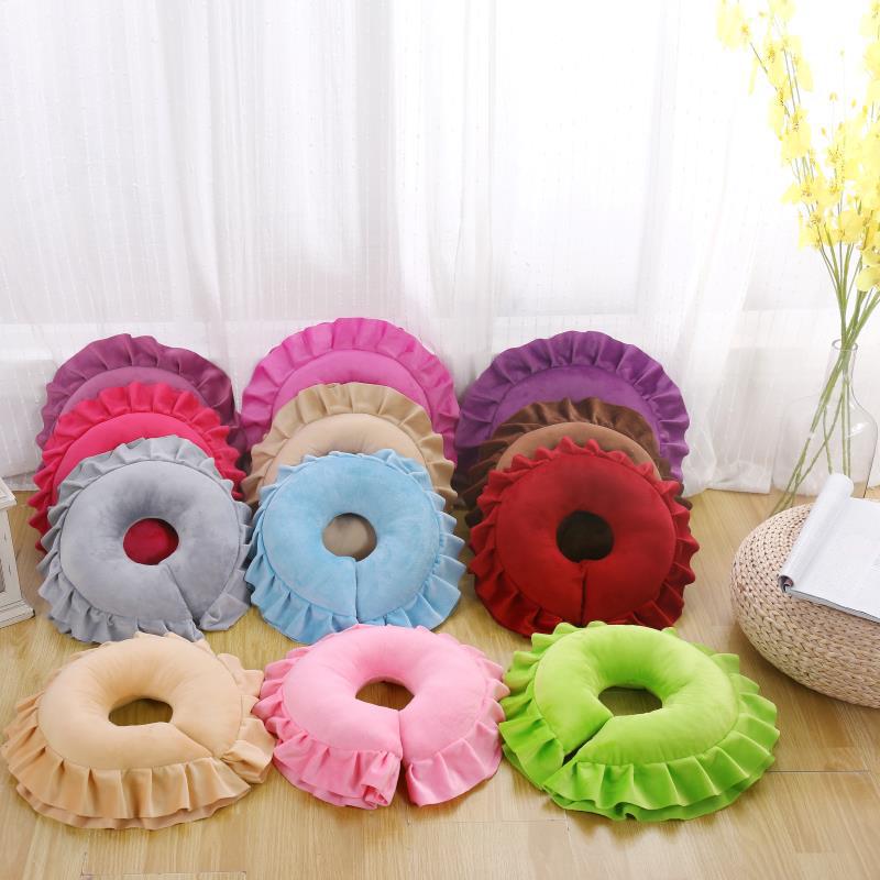 Short Plush U-Shaped Face Pillow Massage Pillow Massage Beauty Salon Pillow Cervical Spine Comfortable Bolster Removable and Washable Pillow Special Offer