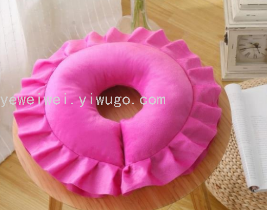 Short Plush U-Shaped Face Pillow Massage Pillow Massage Beauty Salon Pillow Cervical Spine Comfortable Bolster Removable and Washable Pillow Special Offer