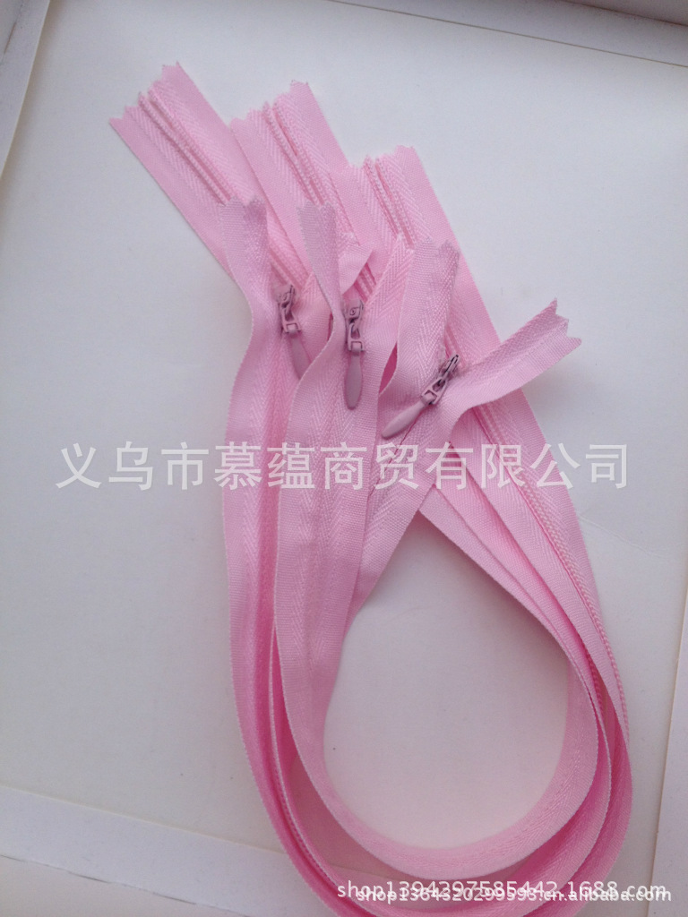 Spot Goods Invisible Nylon Zipper Bolster Clothes and Dresses Zipper Spot Goods Invisible Nylon Zipper Bolster Clothes and Dresses Zipper