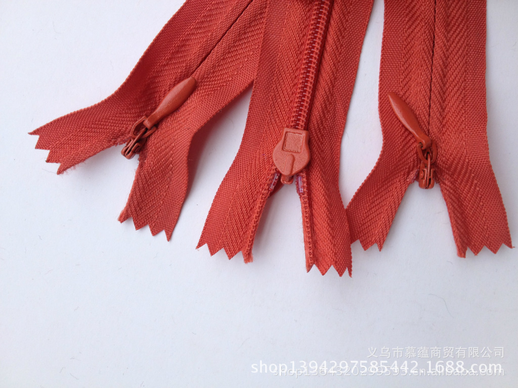 Spot Goods Invisible Nylon Zipper Bolster Clothes and Dresses Zipper Spot Goods Invisible Nylon Zipper Bolster Clothes and Dresses Zipper