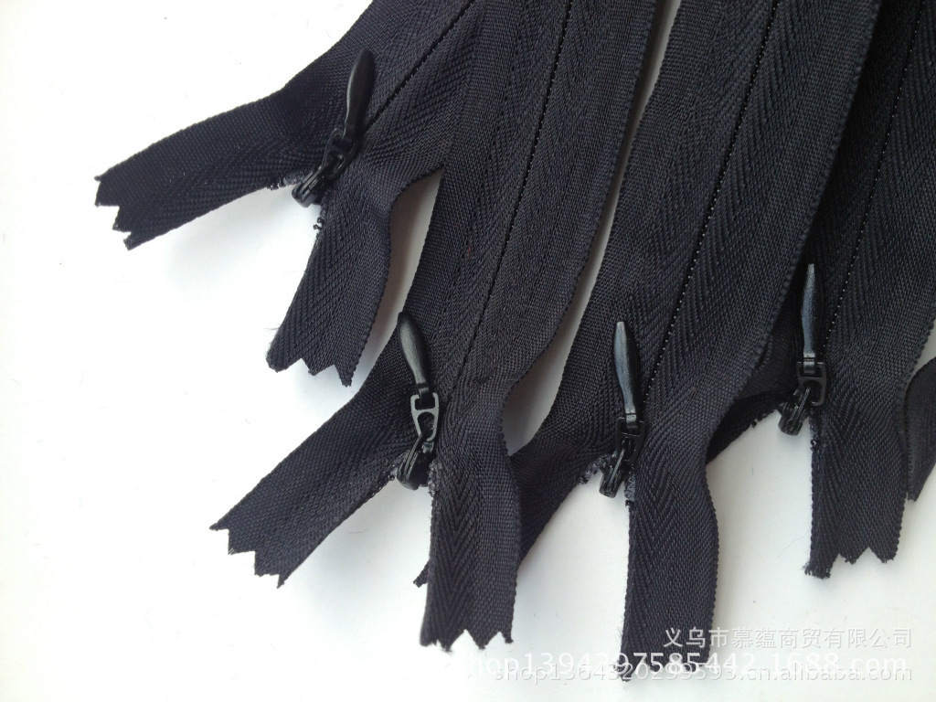 Spot Goods Invisible Nylon Zipper Bolster Clothes and Dresses Zipper Spot Goods Invisible Nylon Zipper Bolster Clothes and Dresses Zipper
