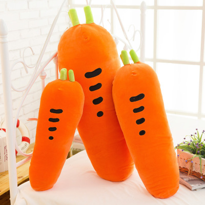 Children&#039;s Cartoon Plush Toy Lengthened Carrot Bolster Nap Lunch Break Waist Cushion Simulation Educational Doll