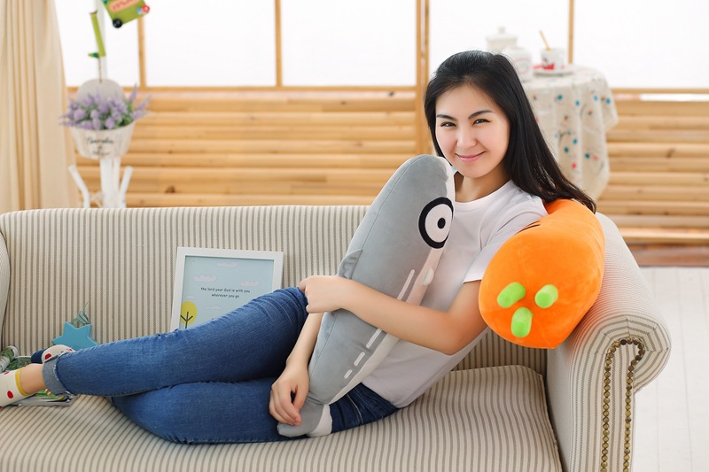 Children's Cartoon Plush Toy Lengthened Carrot Bolster Nap Lunch Break Waist Cushion Simulation Educational Doll