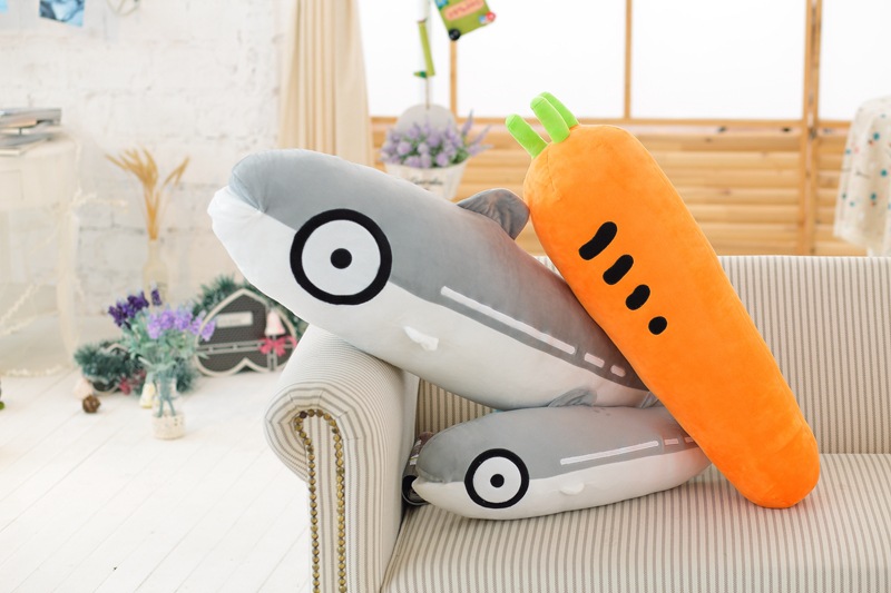 Children's Cartoon Plush Toy Lengthened Carrot Bolster Nap Lunch Break Waist Cushion Simulation Educational Doll
