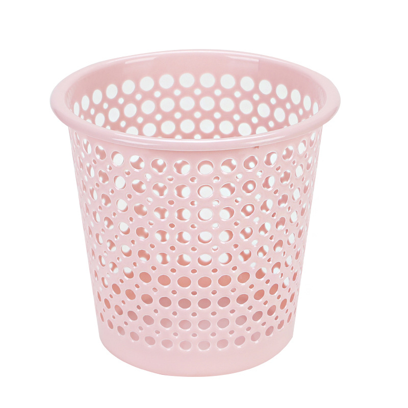 Plastic Hollow Trash Can Household Toilet Kitchen and Toilet Trash Can without Lid Large Thickened Office Wastebasket