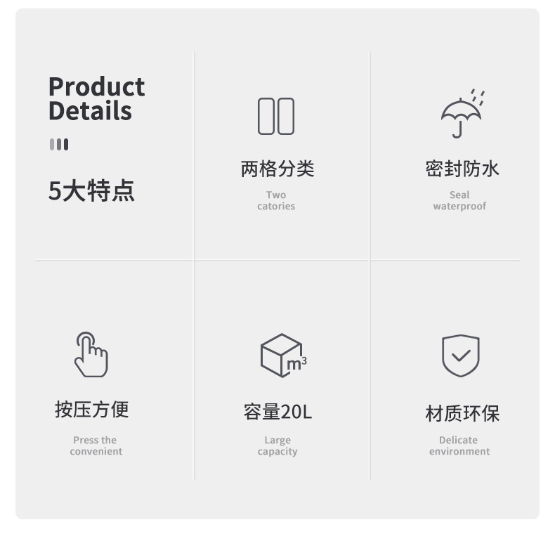 Sorting Trash Bin Toilet Tube Box Bathroom Wastebasket Household Kitchen Large Living Room Simple Creative with Lid Sorting Trash Bin Toilet Tube Box Bathroom Wastebasket Household Kitchen Large Living Room Simple Creative with Lid
