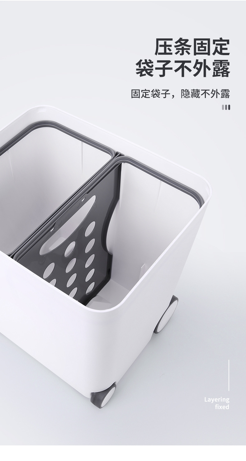 Sorting Trash Bin Toilet Tube Box Bathroom Wastebasket Household Kitchen Large Living Room Simple Creative with Lid Sorting Trash Bin Toilet Tube Box Bathroom Wastebasket Household Kitchen Large Living Room Simple Creative with Lid