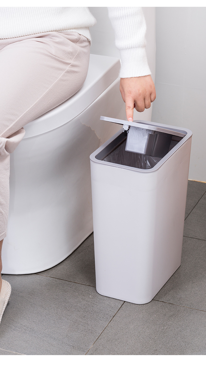 Sorting Trash Bin Toilet Tube Box Bathroom Wastebasket Household Kitchen Large Living Room Simple Creative with Lid Sorting Trash Bin Toilet Tube Box Bathroom Wastebasket Household Kitchen Large Living Room Simple Creative with Lid
