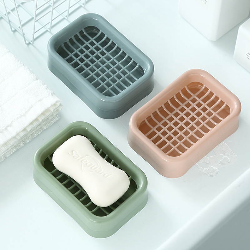 Toilet Creative Soap Box Drainage Punching Free Portable Soap Holder Student Dormitory with Lid Laundry Soap Toilet Soap Holder