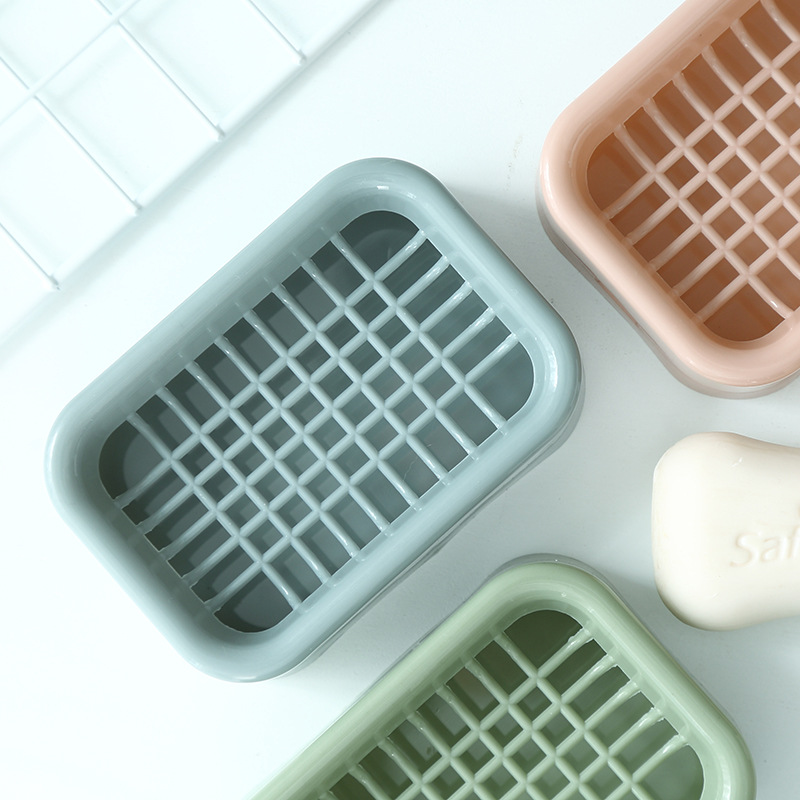 Toilet Creative Soap Box Drainage Punching Free Portable Soap Holder Student Dormitory with Lid Laundry Soap Toilet Soap Holder