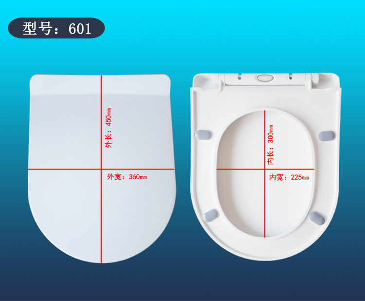 Toilet lid Cover Multi-Purpose V-Type U-Shaped Slow Drop Quick Installation Toilet Lid Slow Drop Toilet Cover