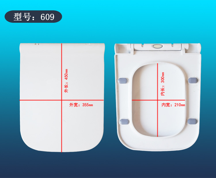 Toilet lid Cover Multi-Purpose V-Type U-Shaped Slow Drop Quick Installation Toilet Lid Slow Drop Toilet Cover