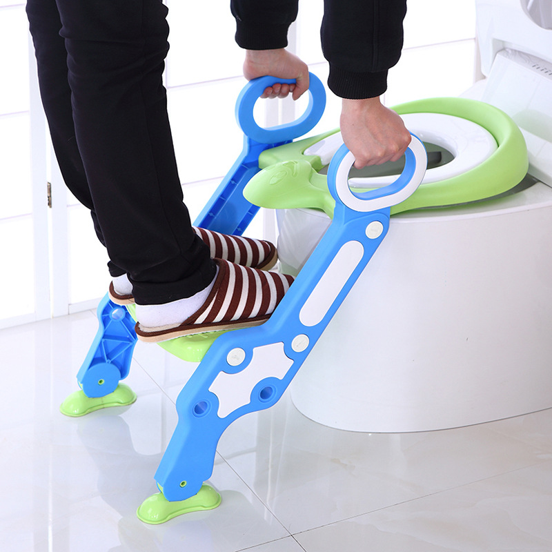 Large Folding Children&#039;s Toilet Ladder Men and Women Baby Toilet Children Toilet Seat Stool Children&#039;s  Toilet lid