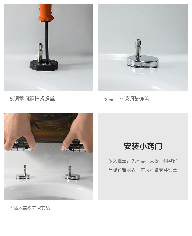 Toilet lid Thickened Toilet Pumping Old-Fashioned Toilet Seat Resin Buffer Quick Release Mute Toilet Cover