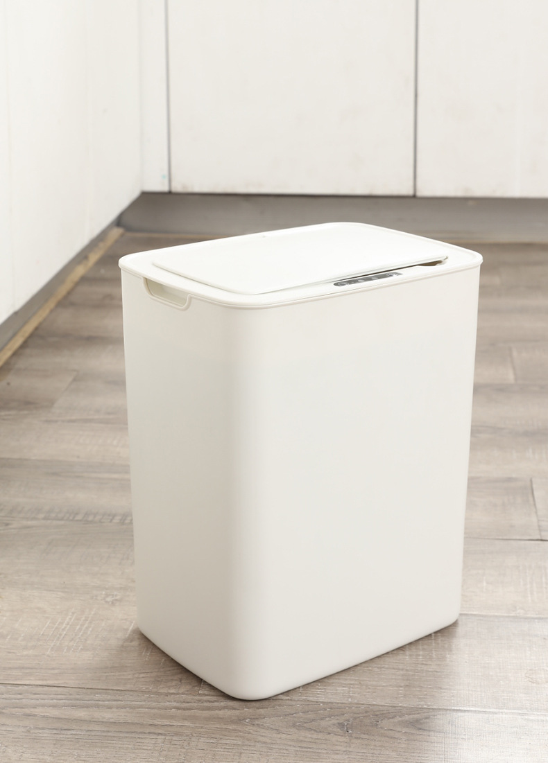 Li Haojia Trash Can Household Intelligent Inductive Kitchen Bedroom Living Room Bathroom with Lid Silent Toilet Pail
