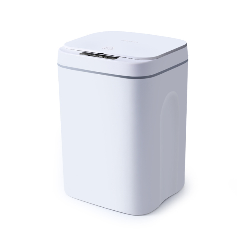 Inductive Ashbin Household 14L Living Room Bathroom Automatic Intelligent Trash Can with Lid Creative Toilet Kitchen 16L