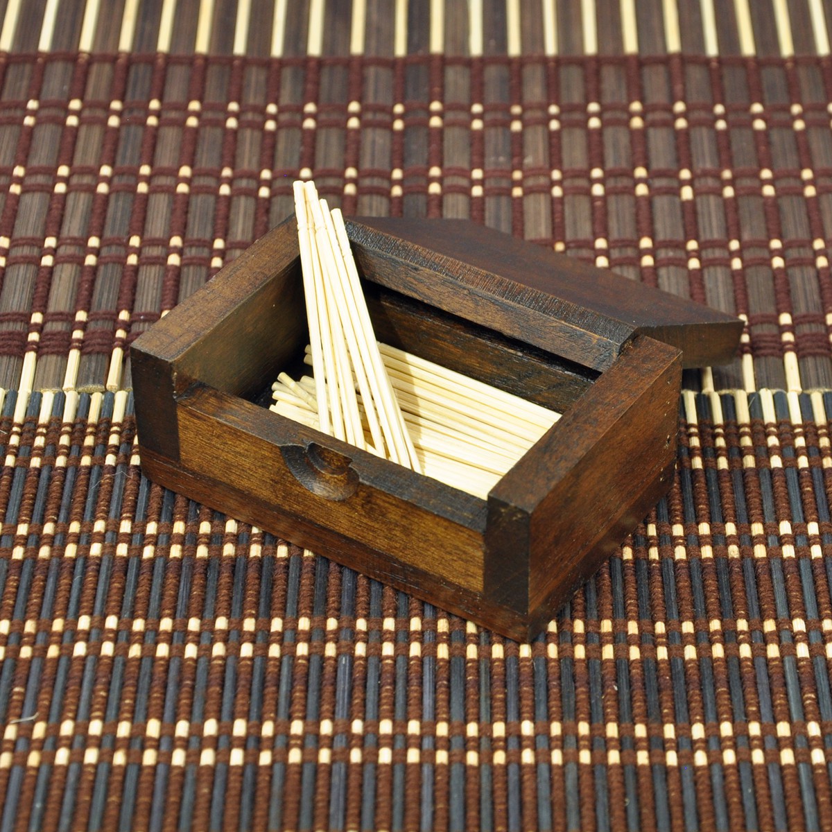Thailand Teak Toothpick Holder Restaurant Hotel Home Creative Wooden Toothpick Box Tourist Souvenir Wholesale