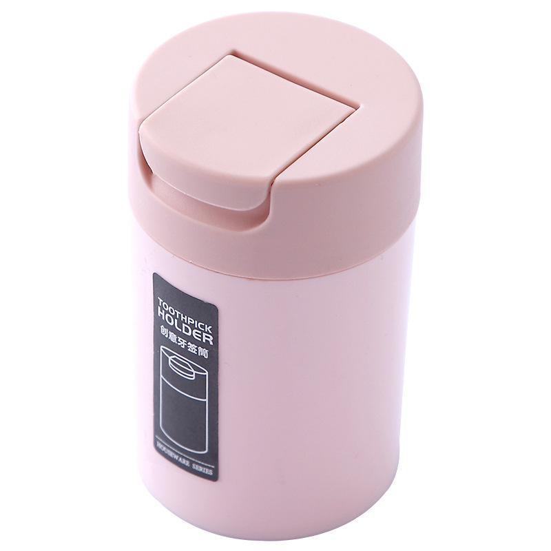Home Living Room Dining Table Household Flip Portable Toothpick Case Toothpick Tin Coffee Table Toothpick Storage Box