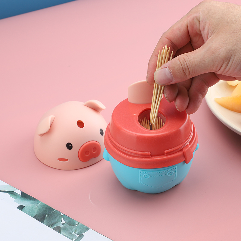Toothpick Box Press Toothpick Holder Cartoon Toothpick Box Tooth Can Toothpick Whole Department Store Printing Logo
